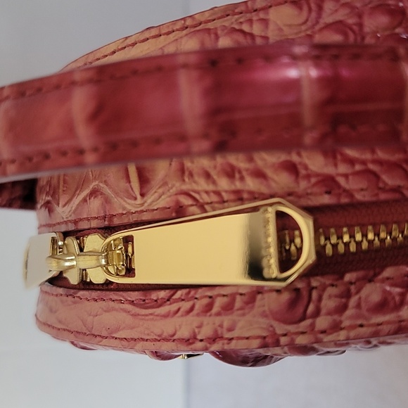 Brahmin Lane top handle Lotus canteen metallic leather handbag - Picture 3 of 15